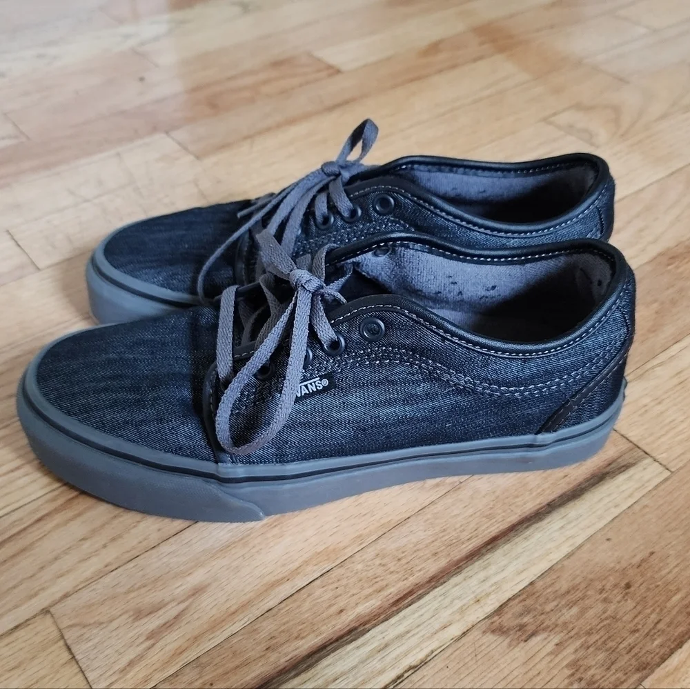Vans chukka low denim black pewter Men's size 6.5 / Euro 38.5